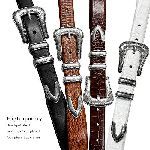 Brenton Genuine Full-Grain Cowhide Leather Dress Belt 1-1/8"(30mm) taper down to 1"(25mm) wide or Belt Strap only2