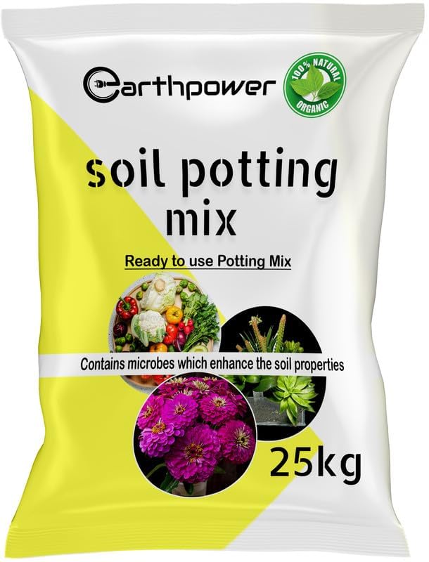 EarthPower Magic Potting Soil for Plants 25 kg | Potting Soil Mix for Plants Garden | Soil and Fertilizer for Plants | Soil Mix for Plants Home Garden (B0CZPHCDD3) Amazon Price History, Amazon Price Tracker