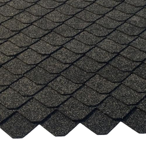 1 Set Dachschindeln Schiefer (55 mm) grau 0,55 m² Manufaktur Martinshof Minidachschindeln, Schindelstreifen, Dachdeckung hergestellt in der Werkstatt für behinderte Menschen