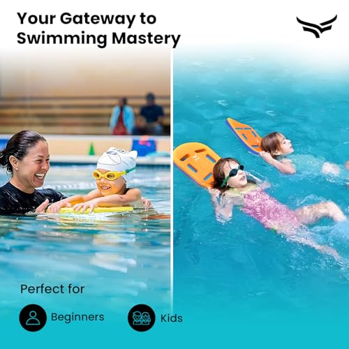 Image of VFK by Xtrim 25mm Extra Thick Swimming Kick Board, Swimming Floater for Adults & Kids, Kickboard for Beginners Training, Swim Float Pad with All Holding Angles, Equipment for Swimmers