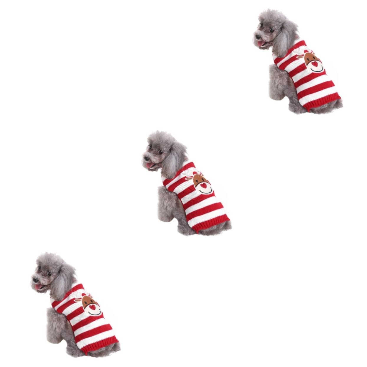 Mipcase 3 Pz Maglione Natalizio per Animali Domestici Costume da Gatto di Natale Maglione per Cani in Pile per Cani Costume Cane Natale Maglioni Cane Vestiti Invernali per