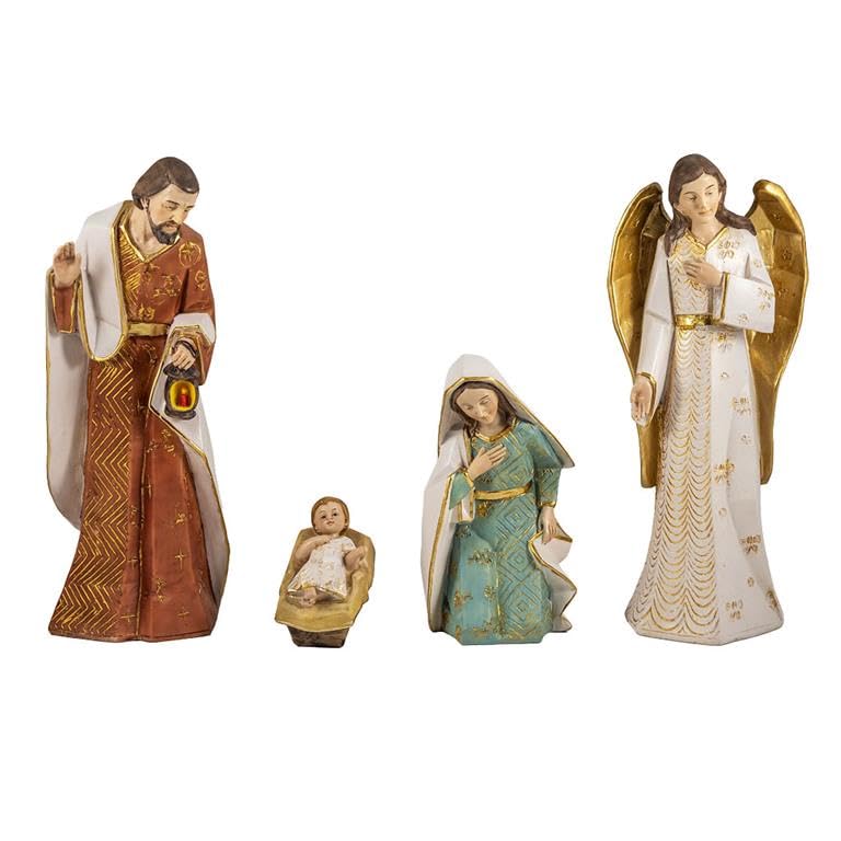 DRW Classic Mystery Set of 4 Hand Painted Resin 31cm