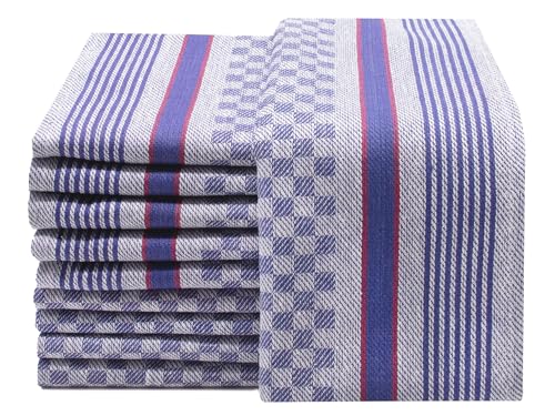 ZOLLNER 10er Set Geschirrtücher Baumwolle, blau-weiß-kariert, 45x90 cm 1 ZOLLNER 10er Set Geschirrtücher Baumwolle, blau-weiß-kariert, 45x90 cm