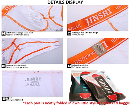 Xidunpai Mens Underwear Boxer Briefs Short Leg Tagless Pouch Trunk Xl(32"-35")/Us M #TOP5