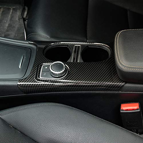 Cubre porta vasos interior en fibra de carbono para Mercedes Benz miniatura 4