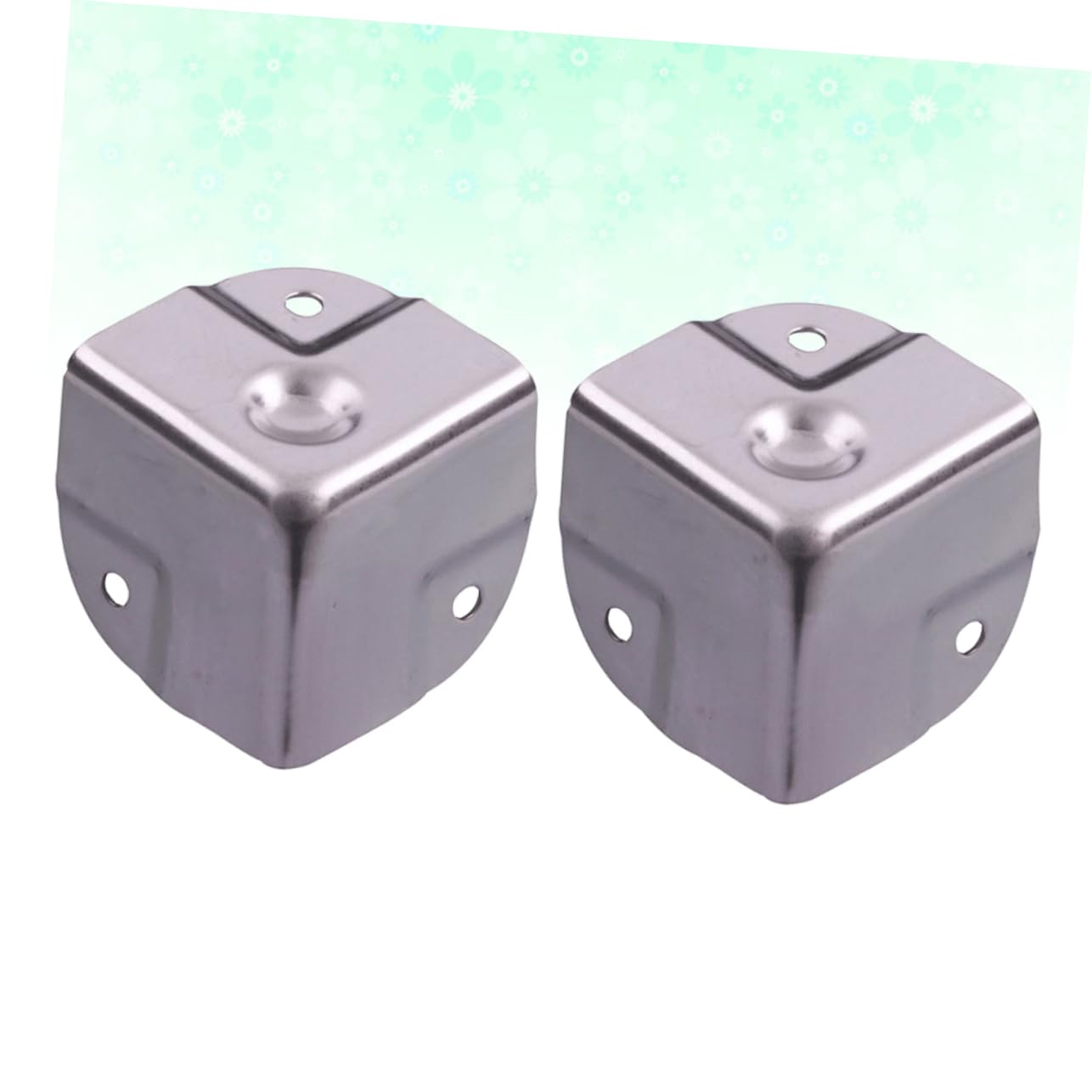 Housoutil 4Pcs Stainless Steel Corner Protector for Desk and Aluminum Box Elegant Angel Shape Design Durable Edge Safety Guard for Furniture Decoration