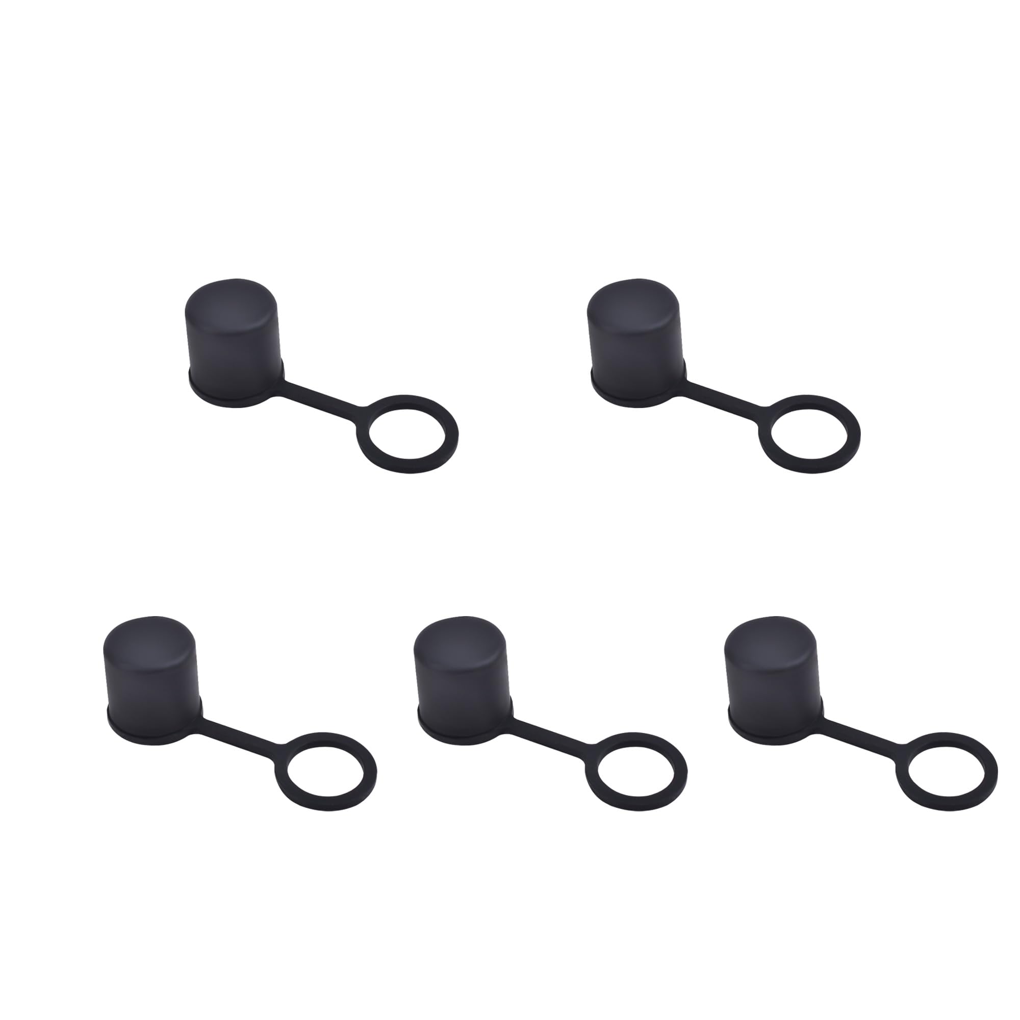 5 PCS BNC-B Port Anti-dust Plugs, Silicone Covers Caps Stoppers, Port Protector for Laptop, Phone, ID; 0.35"