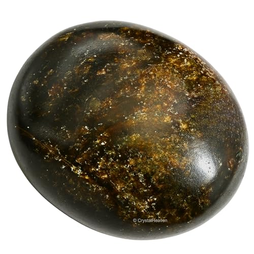 Image of Crystal Heaven Certified Garnet Crystal Palm Pebbles Stones For Anxiety Stress Relief Massage - Aaa Grade Original Healing Gemstone Agate Palm Stone For Yoga Meditation Spiritual Reiki Feng Shui
