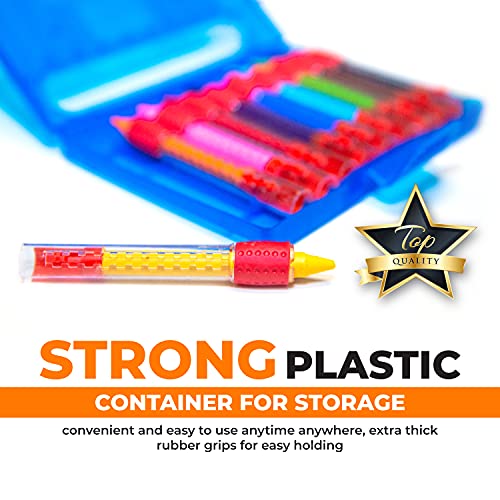 LEGACY KIDS Bath Crayons For Kids Ages 4-8, Washable Gel, Toddler Crayons, Non Toxic For 1 Year Old, Bathtub, for Kids Ages 2-4, Non Twistable