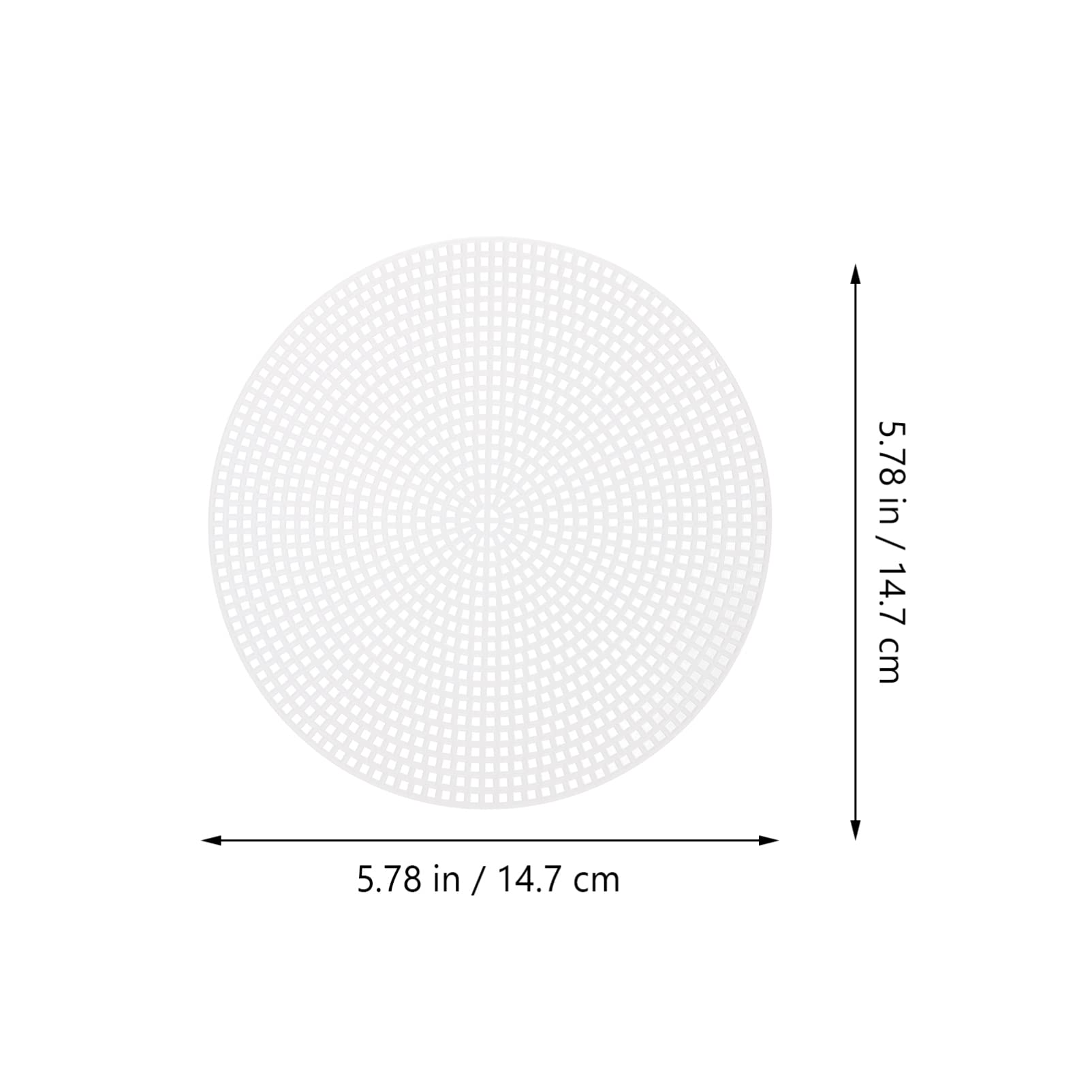 ARTIBETTER 20PCS DIY Round Cross Stitch Plastic Grid Plate 3D Embroidery Mesh Sheet DIY Bag Bottom Liner Board