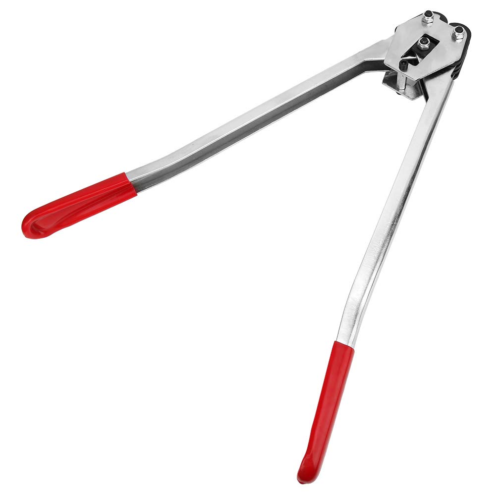 Pinza crimpatrice per reggette, strumento manuale per reggette ad alta resistenza, sigillatrice professionale per reggette in plastica PP PET per imballaggi industriali, magazzino, spedizione, 45 a