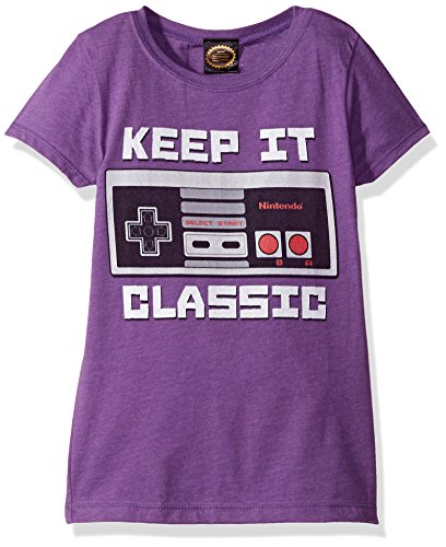 Nintendo Girls' Kepp It Classic Controller Graphic Tee