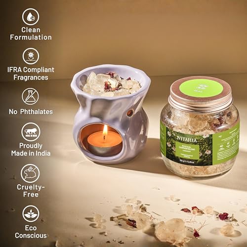 Image of Nytarra Mystical Camphor Blend Cardamom 150g | Pure Natural Camphor Made with Herbs & Spices | Kapoor for Pooja, Meditation, Yoga, Diffuser & Home Rituals | Clean & Refreshing Fragrance