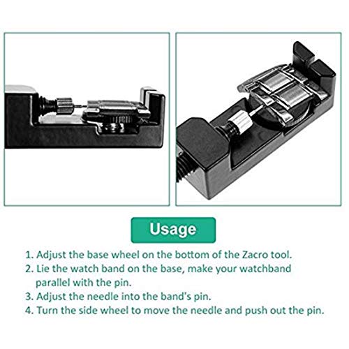 Image of DIY Crafts Pattern No # 1, Repair Tool Kit, Watch Band, Watch Band Adjustment Strap Link Pin Remover Watchmakers 3x Extra Pins Watch Band Sizing Tool Compat (Pattern No # 1, Repair Tool Kit)