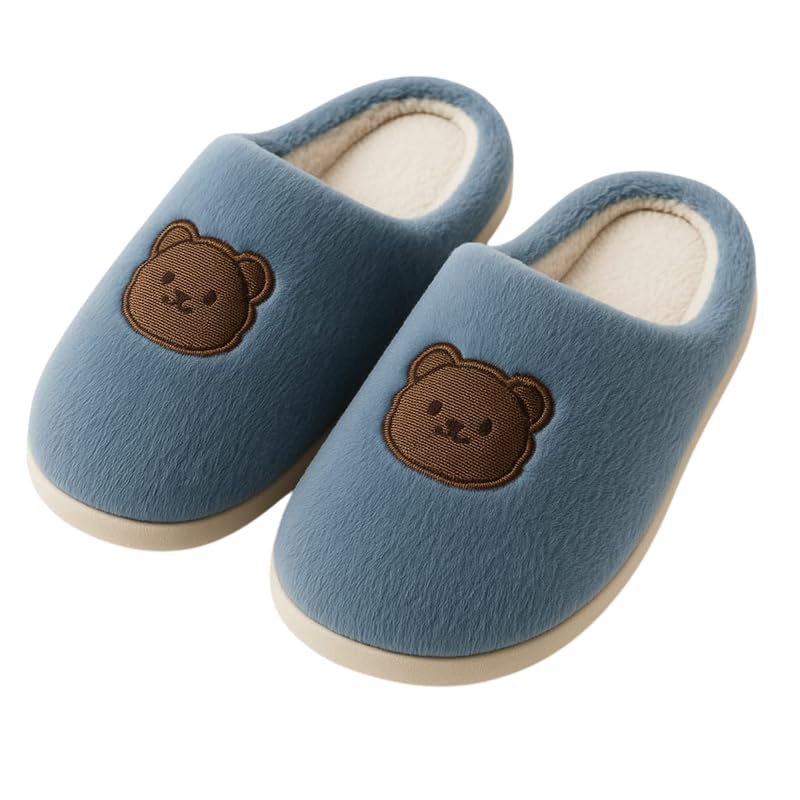 krystle Men & Women Warm Plush Slippers – Bunny Design, Soft Lined, Anti-Slip Indoor (Multisize,Multicolor)-picture-46