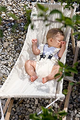 Amazonas Koala Baby Hangmatset, Hangmat en Frame, 161 x 45 x 55 cm, 0-9 Maanden tot 15 kg, Beige - Afbeelding 6