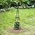 GOOOXIM Garden Obelisk 40.5 Inch Metal Trellis for Climbing Plants - Sturdy Support for Rose Bushes & Tall Vines, Featuring Decorative Bird and Leaf Elements, Perfect for Garden Decor