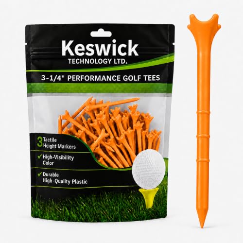 100 Pack Orange Plastic Tees