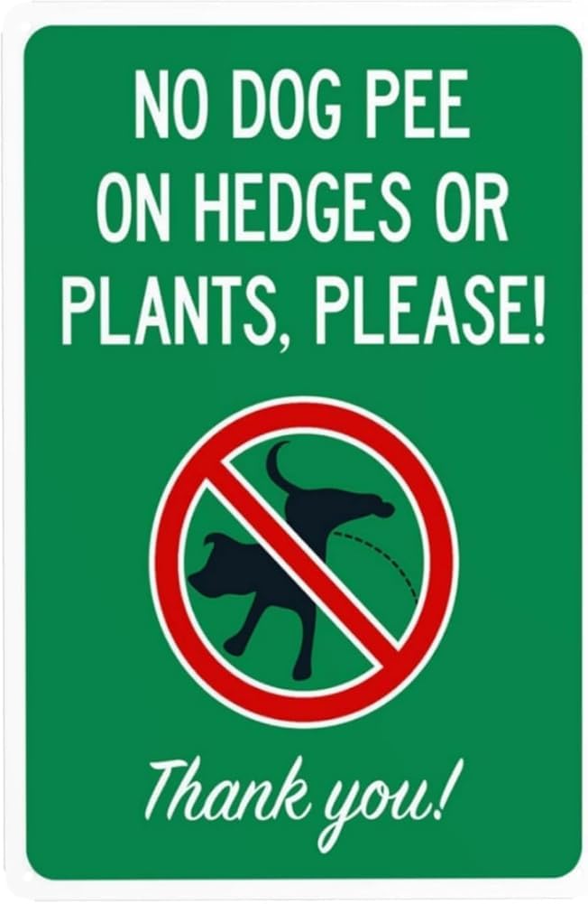 Please Help Us Keep Our Grass Green And Clean For Our Kids To Play No Pee Zone Warning Sign No Dog Poop Security Metal Signs For Business Home Wall Safety Caution Decor Gift For Women Men 8x12 Inch