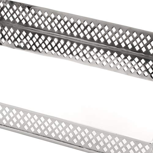 Bandeja Retangular com Pé de Latão Lyor Prata 25x16x4.5Cm