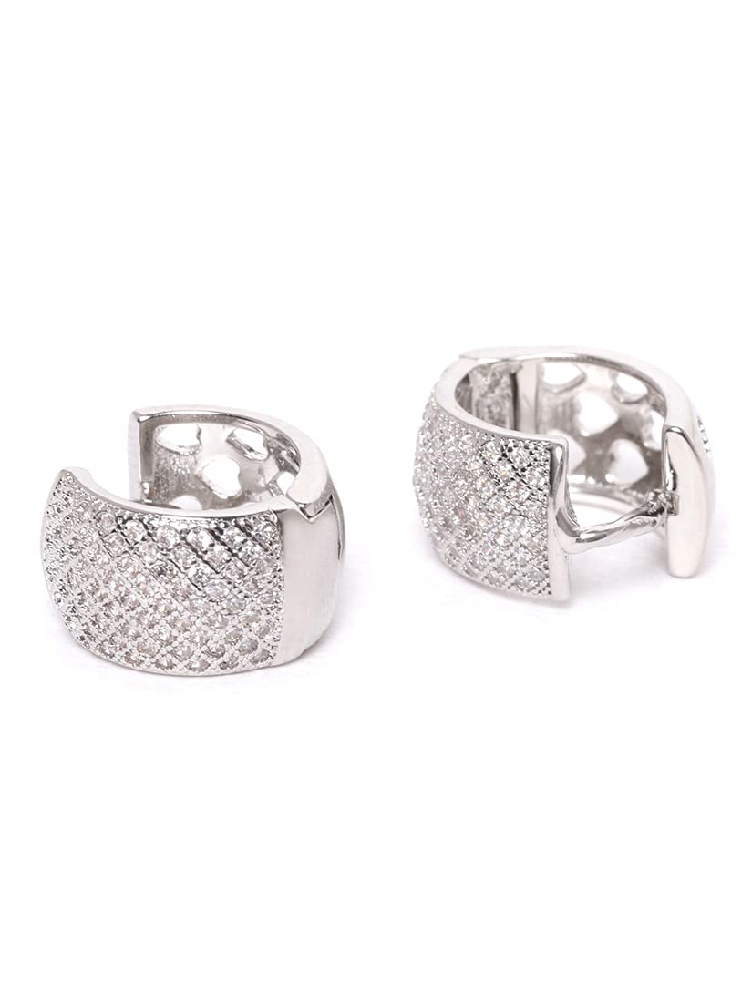 American Diamond Drop Earrings Style 4