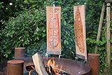 lachsbretter grillen 🔥Material: Die Flammlachsbretter sind aus natürlichem Buchenholz und hochwertigen Edelstahl-Halterungen hergestellt und werden 100% in Deutschland gefertigt. Das Holz stammt aus nachhaltigem Anbau und das Produkt wird ohne chemische Substanzen hergestellt.