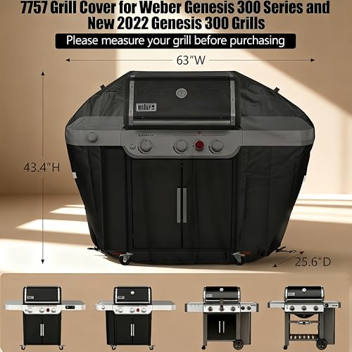 Image of 63 Inch Grill Cover for Weber Genesis /Genesis II 300 Series