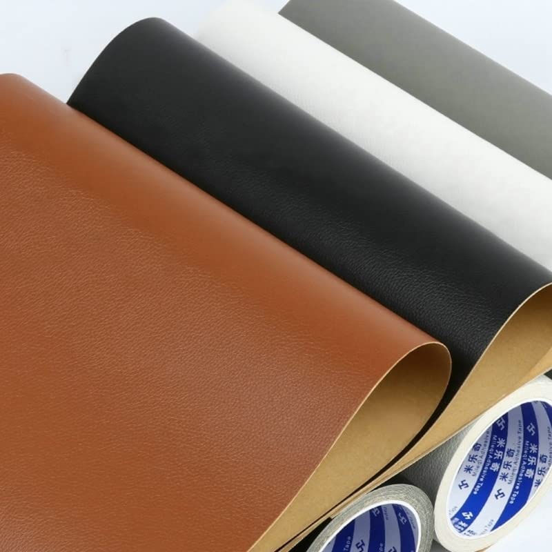 Sofa Repair Patches Self-Adhesive Repair Patch Stick/Glue On Furniture Car Seat Repairs Patch Fabric Fix Application for Leather (10CMX5M, Brown)