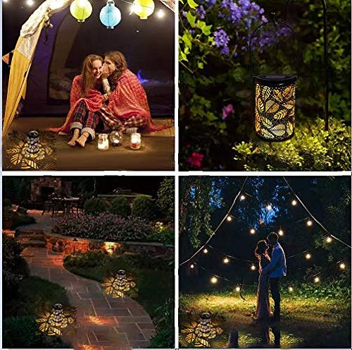 Solar-Lights-Outdoor-Lanterns-Hook-Lights-Cylinder-Metal-Hanging-Lamp-Inflatable-Waterproof-Decoration-Antique