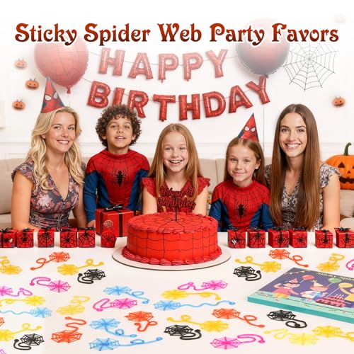 24 Pcs Sticky Spider Web Hands,Halloween Party Favors,Goodie Bag Fillers | Halloween Toys Bulk 24 Sticky Spider Web Hands, Halloween Favors for Kids, Goodie Bag Stuffers, Prizes & Halloween Gifts - image 2