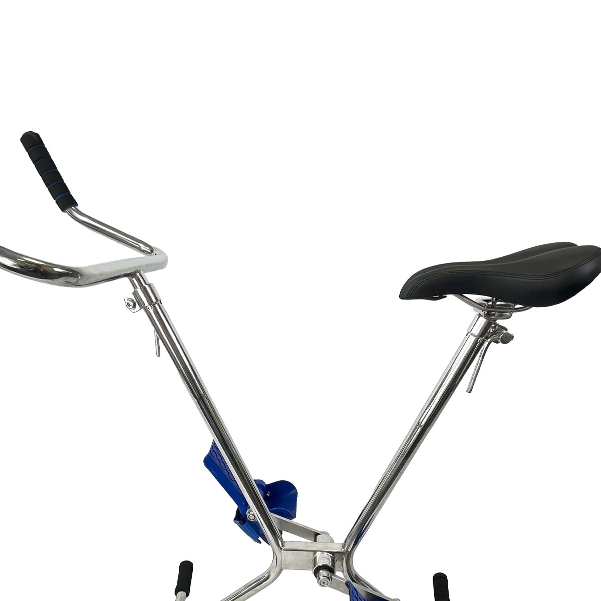 WaterClip - AquaBike Acier Inoxydable - Vélo de Piscine léger - Hauteur réglable - Prof 1m10 à 1m20