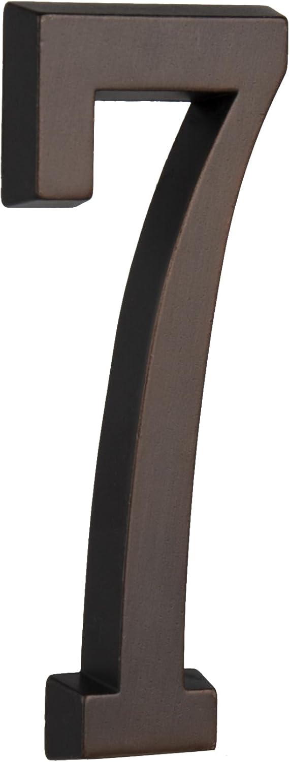 HASWARE 4 Inch Self Adhesive House Number, Modern and Easy to Install without Tools, Ideal for Outside Street Mailbox Office Hotel Room Apartments Home
