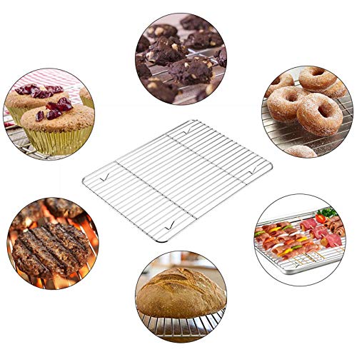 Buy TeamFar Baking Sheet with Rack Set, Stainless Steel Cookie Sheet