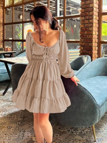 Image of Leriya Fashion Mini Dress for Women | One Piece Dresses for Womens | Stylish Dress for Woman |Mini Dresses Rayon for Women Stylish |Summer Casual Outfit Wear Events, Date & Evening Look