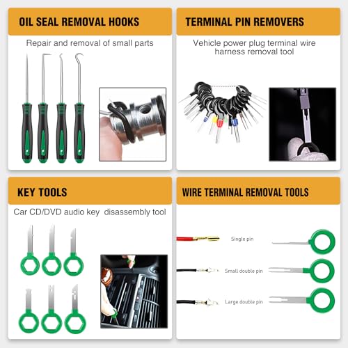 Image of GOOACC 238Pcs Trim Removal Tool Auto Push Pin Bumper Retainer Clip Set