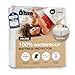 Waterproof Mattress Protector | 80x200 cm | Hypoallergenic & Absorbent Cotton | Fitted Sheet Style | Noise-free | Anti-Dust Mite | Fits up to 40 cm Deep | OEKO-TEX Certified | Ôhm