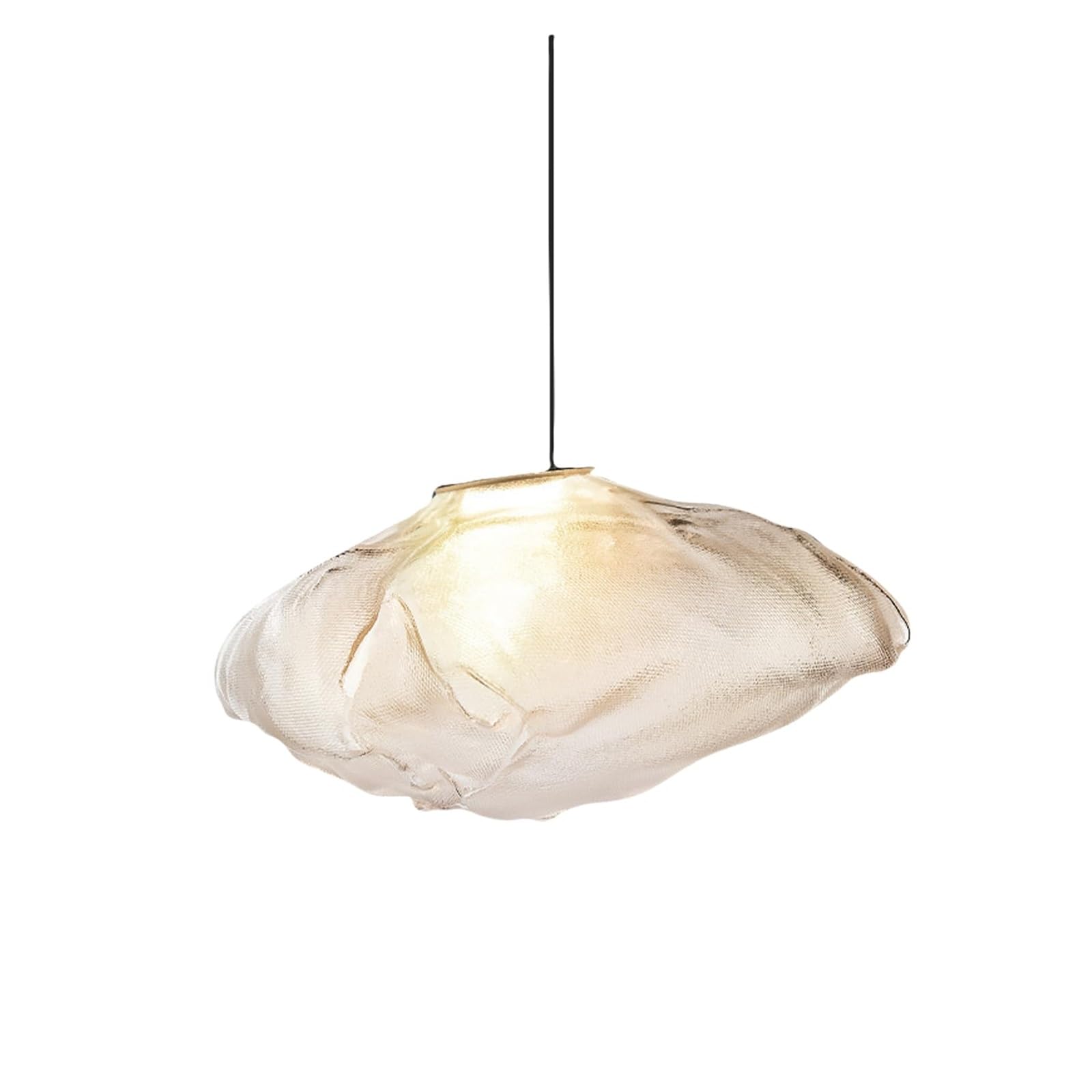Lustre moderne en nuage de verre suspension design salon et hôtel