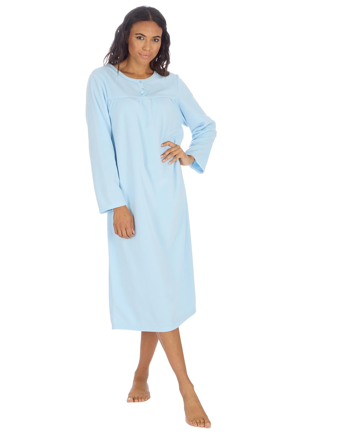 Undercover Ladies Micro Fleece Nightie 34B2249 Blue 16-18