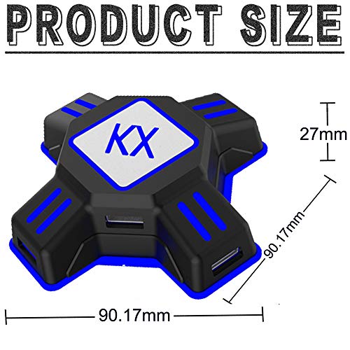 Awaqi Keyboard and Mouse Adapter for Nintendo Switch/PS4/PS4 Pro/PS4 Slim/Xbox one/Xbox one S/Xbox One X/PS3/PS3 Slim