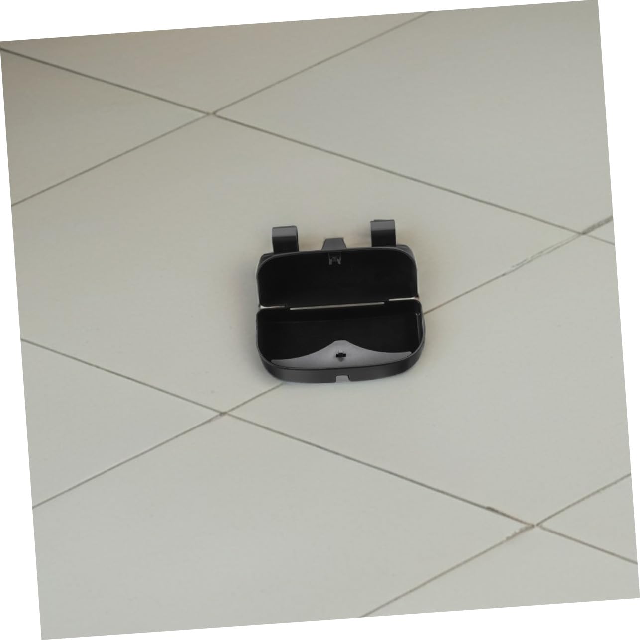 2 Pièces Organisateur de Lunettes Voiture Étui Rigide Pare-soleil Installation sans Dommage Support Clip pour Rangement Lunettes Solaire Auto