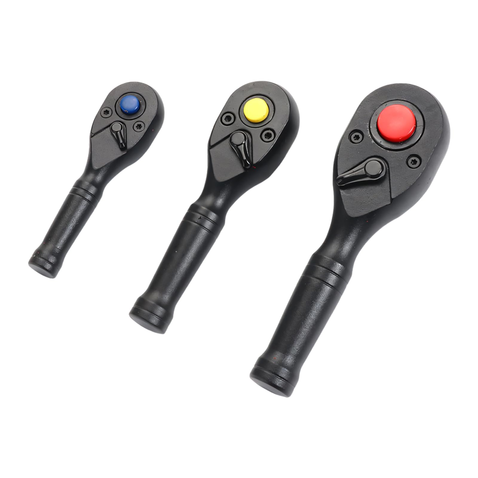 Geavonyg Black Purpose Ratcheting Socket Wrench Ratchets Tool For Tight Space Alloy Steel Construction 3 Size Ratcheting Socket Wrench
