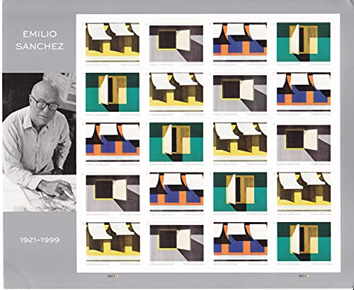 Timbres d'artiste Emilio Sanchez 5594-97 en lot de 20 pour décoration créative