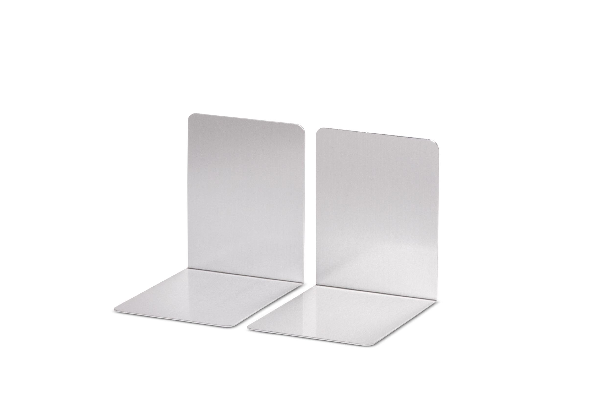 MAUL Podpórki do Książek z Aluminium, 10 X 8 X 10 Cm, Srebrne, 1 Para