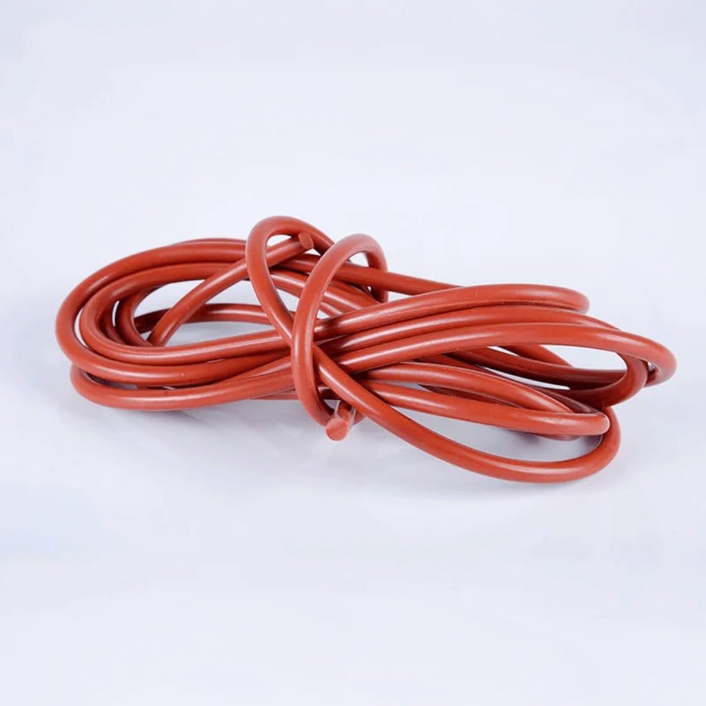 Barre De Tige En Caoutchouc De Silicone De Cordon De Silicone Solide Rond Rouge, For Les Accessoires De Joint Torique De Bandes D'étanchéité De Garniture De Joint En Caoutchouc De Silicone De Jardin D