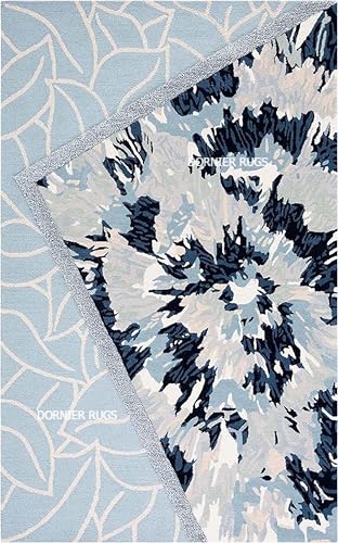 Image of 7x9 Ft Hand-Tufted Wool Rug - Classic Thick Carpet for Cozy Living Rooms & Master Bedrooms