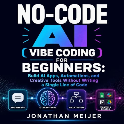 No-Code AI ( Vibe Coding ) for Beginners: Build AI Apps, Automations, and Creative Tools Without Writing a Single Line of Code : Jonathan Meijer
