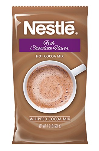 Nestle Hot Chocolate Mix, Hot Cocoa, Rich Chocolate Flavor Real Whipped Cocoa, 1.5 lb. Bulk Bag