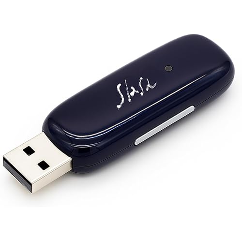 Slash4 Hi-Fi Bluetooth DAC & Headphone Amp – ESS Quad DAC ES9219, LDAC/aptX Adaptive, Optical Output – Upgrades Car/Home Audio to High-Res Studio Quality (Metal Navy)