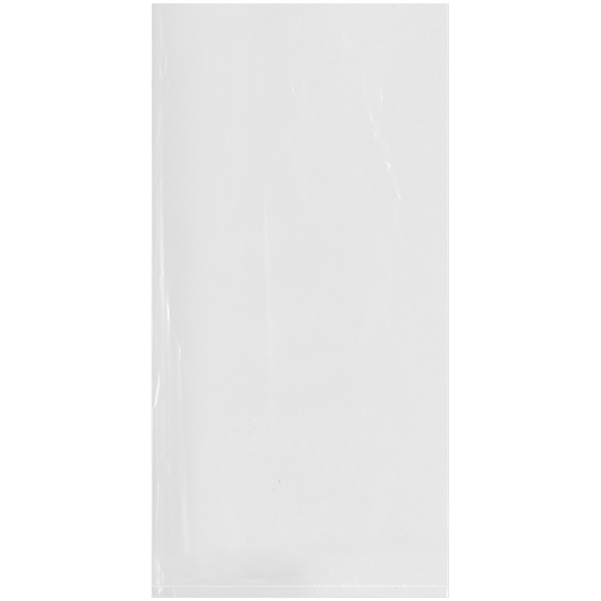 Plymor 6" x 12" (Pack of 100), 4 Mil Flat Open Clear Plastic Poly Bags