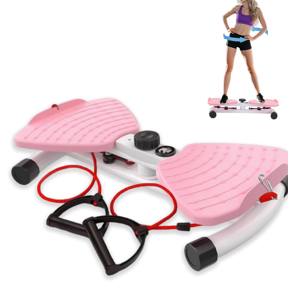 Machine Twist Waist Avec Podomètre Et Cordon De Serrage, Planche D'équilibre Twister Disque Rotatif, Capacité De Charge 120 Kg, (écran Numérique), Perte De Poids, Entraînement Des Muscles Abdominaux